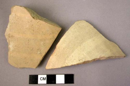 6 sherds (reverse slip ware)