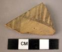 Rim potsherd - painted on light (B1)