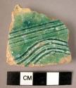 Potsherd - blue-green glaze