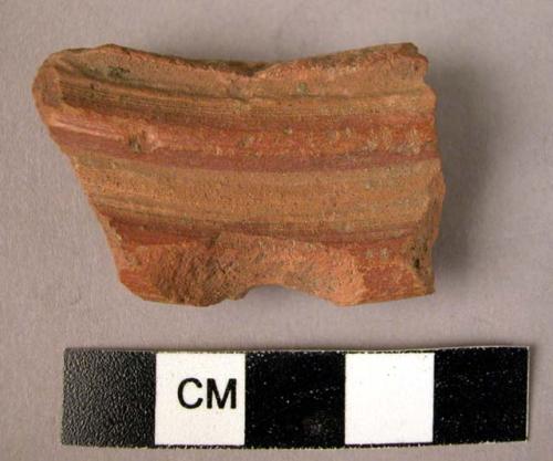 Rim potsherd - red painted ware (A7) Type Series