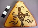 Triangular pottery tile