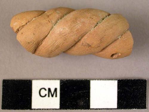 Handle potsherd, twisted clay