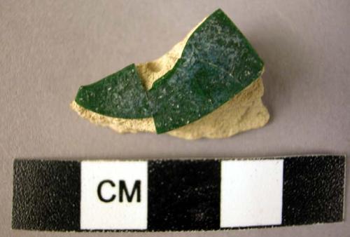 Potsherd - dark green glaze