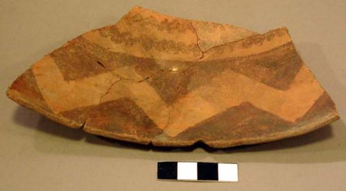 Sherd of decorated bowl