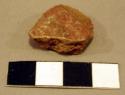 Red potsherd, poorly fired