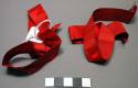 Fabric, red ribbon