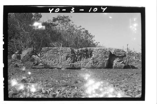 Left (east) side, lower part of stela 21