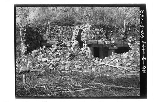 Wide span doorway Bldg., E. half N. facade, from NE.