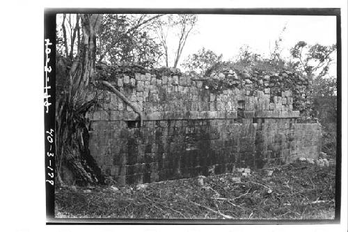 Rear of standing vault building; from east