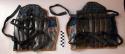 Set of Japanese armor: pair of shin guards