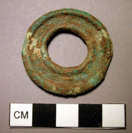 Pendant, disk-shaped