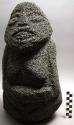 Stone tiki, unpolished, 16 in. h.