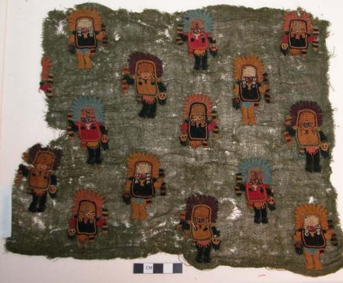 Tunic fragment, embroidered