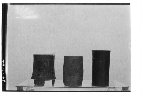 Cylindrical vases.  S.A.A. 11 - Md. 17 dist. grave.  ht. 17.5.  SAA 31 - Md. 17.