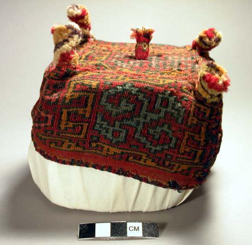 Hat, tapestry, four-pointed