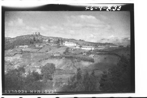 Village of Antigua Tutiapa-Built on Archaeological Site; View from East