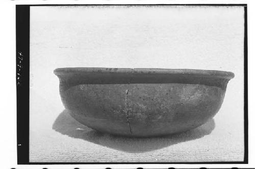 Brown ware bowl from burial