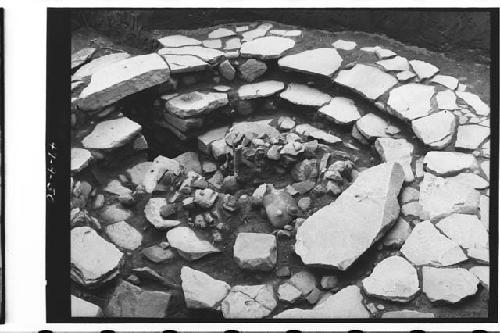 Round structure before excavation of central firepit