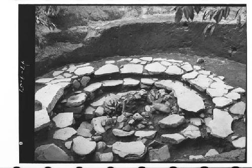 Round structure before excavation of central firepit