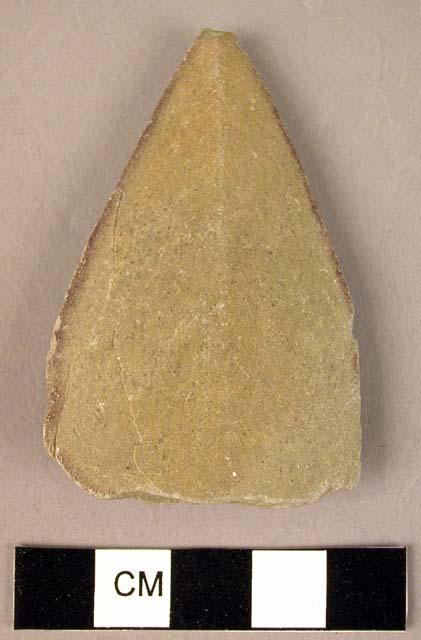 Stone spearhead