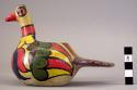 Vase in the form of a bird, painted, Indian made