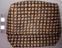 Basketry envelope - 2 parts brown woven decoration