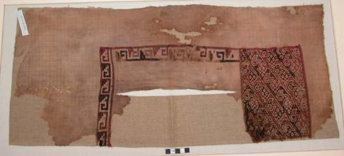 Tunic, weft-patterned