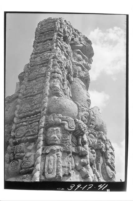 Close-up of east face of Stela C