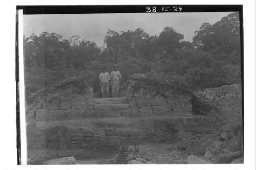 Structure B1 after excavation for plaza