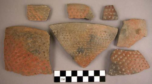 Potsherds -- rubbed indented corrugated