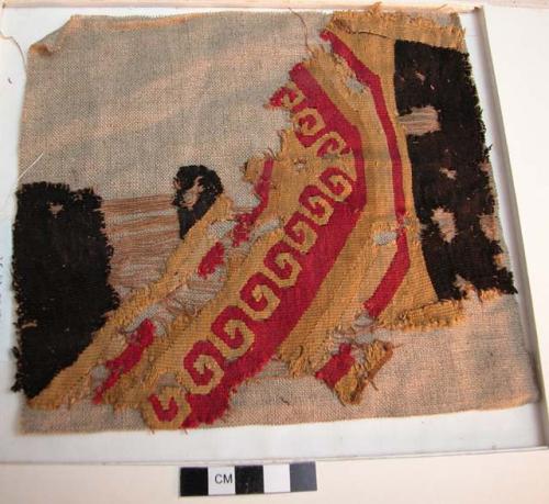 Tunic fragment, slit tapestry