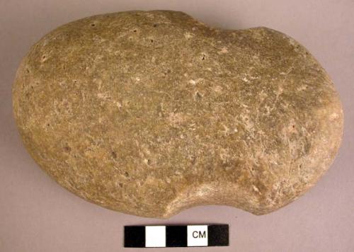 Notched stone axe