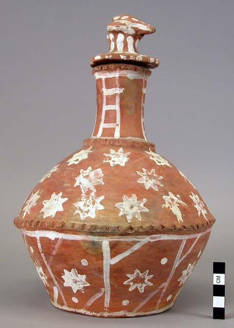 Earthenware jar with stopper