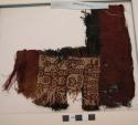 Waistband from tunic, weft-patterned
