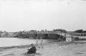 View of the river with bridge Marsh Arab Arabi area