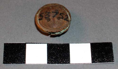 Copper-covered button