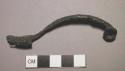 Fibula, fragmentary, iron, plain bow with central ridge