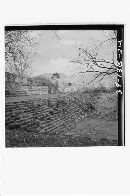 Structure 25 and surroundings - to northeast at Mounds 22 and 21