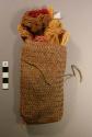 Basket for yarn, plaited