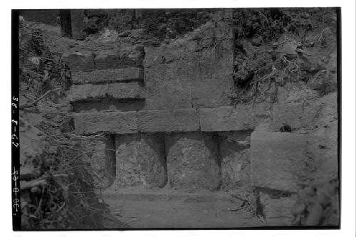 Podium to the west of the central doorway of Building #1