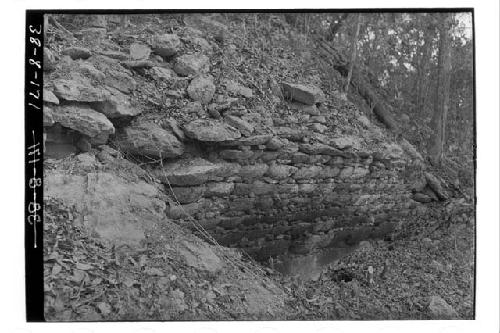 North vault soffit of lower central chamber, builidng 9