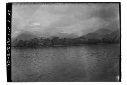 View from Island of Agaltepac toward Shore of Lake Catemaco