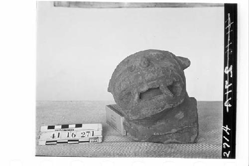 Pottery Jaguar Head