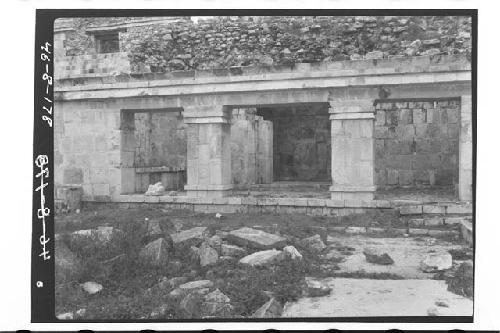 Monjas Quandrangle, North Range. East Building, Restored by Mex. Government