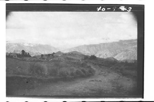 Village and mountains of N.W. Guat.-looking N. .Elev. of Tectitan (in foregroun