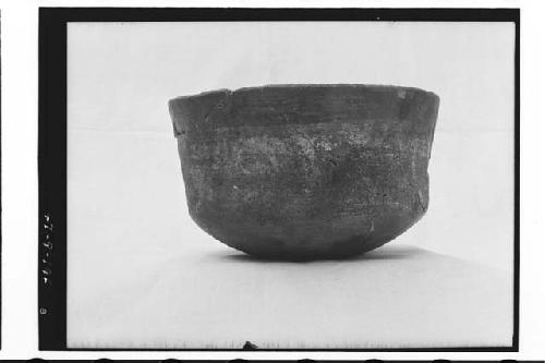 White on brown ware bowl (R-114) from Urn Burial.