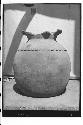 Large brown ware burial urn