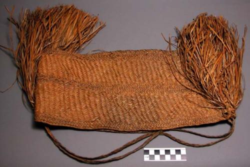 Hat and breast band, woman's mourning costume