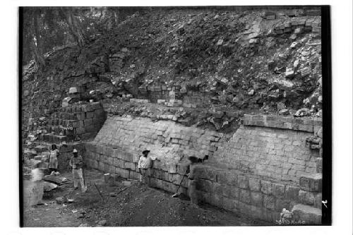 Portion of lower terraces, south side of Temple 11