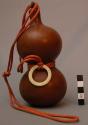 Gourd bottle with ivory